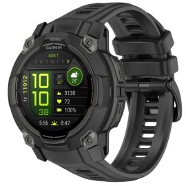 SILICONE Cserélhető szíj Garmin Instinct 3 50mm fekete
