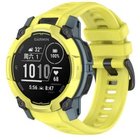 SILICONE Cserélhető heveder Garmin Instinct 3 50mm sárga