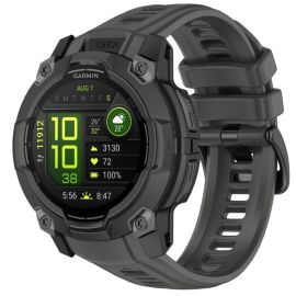 SILICONE Cserélhető szíj Garmin Instinct 3-hoz 50mm sötétszürke