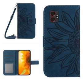 ART SUNFLOWER Pénztárca tok zsinórral Samsung Galaxy Xcover 7 Pro kék