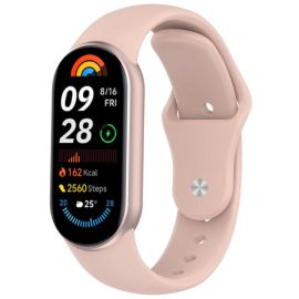 BUTTERFLY Cserélhető szíj Xiaomi Smart Band 10 / 9 / 8 okosórához, világos rózsaszín