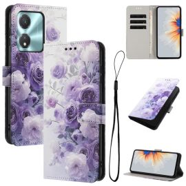 ART Pénztárca tok Honor X5c Plus készülékhez PURPLE ROSE