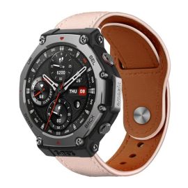 xDfind LEATHER Bőr szíj Amazfit T-Rex 3 rózsaszínhez