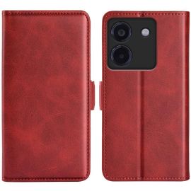 SIDE Pénztárca tok Xiaomi Poco M7 Pro 5G piros