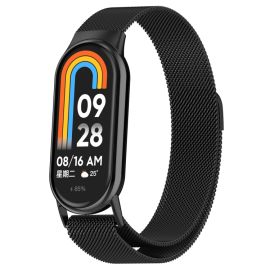 MILANESE Fém szíj a Xiaomi Smart Band 10 / 9 / 8-hez fekete