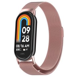 MILANESE Fém szíj a Xiaomi Smart Band 10 / 9 / 8-hez rózsaszín