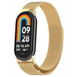 MILANESE Fém szíj a Xiaomi Smart Band 10 / 9 / 8-hez arany