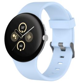 SILICONE Cserélhető szíj Google Pixel-hez Watch 4 45mm / Pixel Watch 3 45mm világoskék