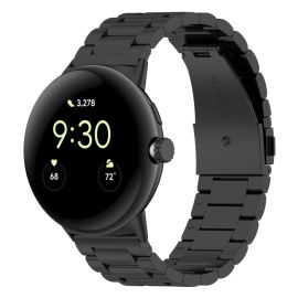 CLASSIC Fémszíj Google Pixel-hez Watch 4 45mm / Pixel Watch 3 45mm fekete