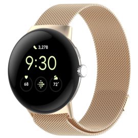 MILANESE Fémszíj Google Pixel-hez Watch 4 45mm / Pixel Watch 3 45mm CHAMPAGNE