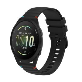 WAVY szilikon szíj Garmin Forerunner 165 zenei fekete