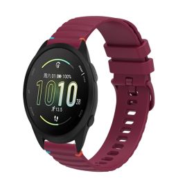 WAVY szilikon szíj Garmin Forerunner 165 zenei bordóhoz