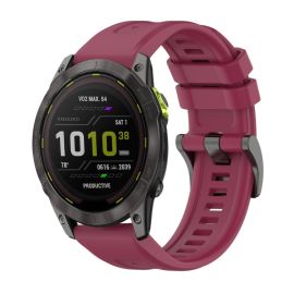 SILICONE Cserélhető szíj Garmin Enduro 3 bordóhoz