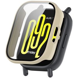 PC FULL COVER Műanyag borítás üveggel Xiaomi-hoz Redmi Watch 5 Lite IVORY