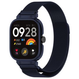 BEÁLLÍTÁS MILANESE Fém óraház + szíj Xiaomi Redmi Watch 5 ÉJFÉL BLUE
