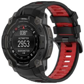 SPORTS Cserélhető szilikon szíj Garmin Instinct 3 50mm BLACK RED