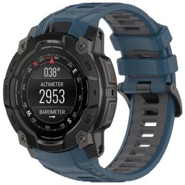 SPORTS Cserélhető szilikon szíj Garmin Instinct 3 50mm BLUE SZÜRKE