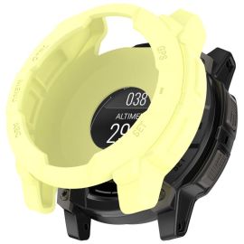 TPU HALF COVER Védőtok Garmin Instinct 3 AMOLED 50mm sárga színhez