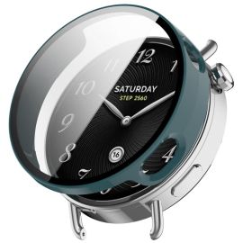 PC FULL COVER Műanyag tok üveggel Xiaomi Watch S4 41mm zöld