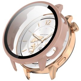 PC FULL COVER Műanyag tok üvegfóliával OnePlus Watch 3 43mm rózsaszín