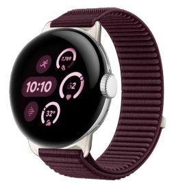 NYLON Cserélhető szíj Google Pixel Watch 4 45mm / Pixel Watch 3 45mm bordó színhez