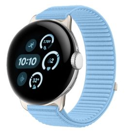NYLON Cserélhető szíj Google Pixel Watch 4 45mm / Pixel Watch 3 45mm okosórához, világoskék