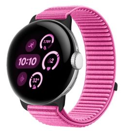 NYLON Cserélhető szíj Google Pixel Watch 4 45mm / Pixel Watch 3 45mm okosórához, sötétrózsaszín