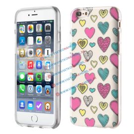 Silikónový obal iPhone 6 / 6S HEARTS