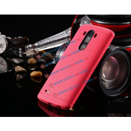 Tvrdený gumi obal pre LG G3 ružový (pink)