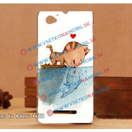 Sony Xperia M plastový obal CAT