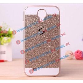 Plastový kryt Samsung Galaxy S4 GLITTER zlatý