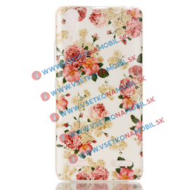 Silikónový obal Lenovo A6000/6010/6000+ FLOWERS