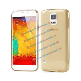 Silikónový obal Samsung Galaxy S4 zlatý