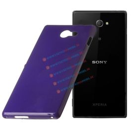 Silikónový obal Sony Xperia M2 fialový