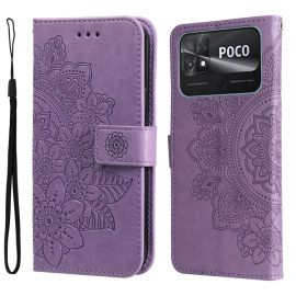 ART MANDALA Wallet tok Xiaomi Poco C40 lila