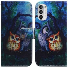 ART pénztárca borító Motorola Moto G52 OWL készülékhez