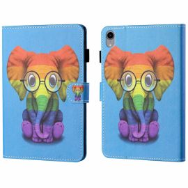 ART Flip tok Apple iPad (A16) 2025 / iPad 2022 COLORFUL ELEPHANT