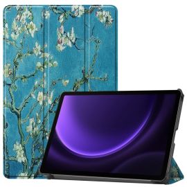 ART Flip tok Samsung Galaxy Tab S10 FE / Tab S9 FE APRICOT BLOSSOM telefonhoz