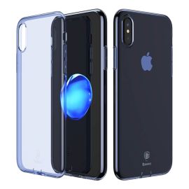 BASEUS SIMPLE obal s ochranou konektorov Apple iPhone X / XS modrý
