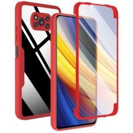 DUAL Kétoldalas borítás fóliával Xiaomi Poco X3 NFC / X3 Pro piros
