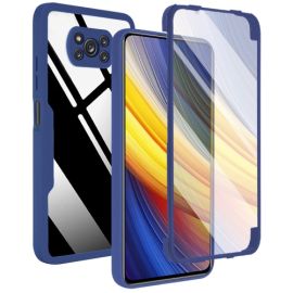 DUAL Kétoldalas borítás fóliával Xiaomi Poco X3 NFC / X3 Pro kék
