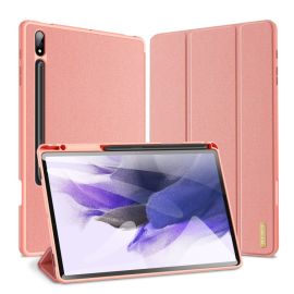 DUX DOMO Samsung Galaxy Tab S9+ flip tok rózsaszín