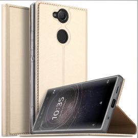 DUX Peňaženkový obal Sony Xperia XA2 ultra zlatý
