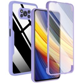DUAL Kétoldalas borító fóliával Xiaomi Poco X3 NFC / X3 Pro lila