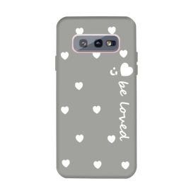 SMILING LOVE Védőburkolat Samsung Galaxy S10-hez szürke