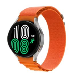 NYLON szíj Samsung Galaxy Watch 6 Classic (47mm / 43mm) és Watch 6 (44mm / 40mm) narancssárga telefonhoz