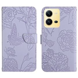 ART BLOSSOM Pénztárcahuzat Vivo X80 Lite 5G lila