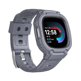 GLACIER Védőtok Fitbit Versa 4 / 3 / 2 / 1 szürke