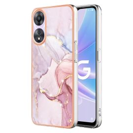 IMD MARBLE Védőburkolat Oppo A58 ROSE GOLD hoz