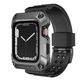 NILLKIN RUIDONG Tok és szíj Apple Watch 9 / 8 / 7 45mm szürke színű